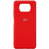 Чохол накладка Silicone Case Xiaomi Poco X3 Red