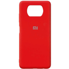 Чехол накладка Silicone Case Xiaomi Poco X3 Red