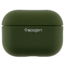 Чехол футляр для наушников AirPods Pro2 Spigen Ring Leather Armor Army Green