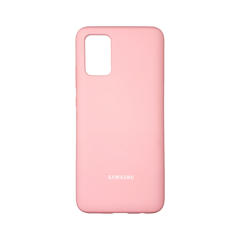 Чехол накладка Silicone Case Samsung A02s / M02s Розовый