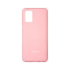 Чехол накладка Silicone Case Samsung A02s / M02s Розовый