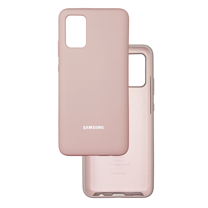 Чехол накладка Silicone Case Samsung A02s / M02s Темная-пудра