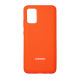 Чохол накладка Silicone Case Samsung A02s / M02s Помаранчевий