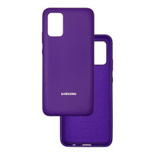 Чехол накладка Silicone Case Samsung A02s / M02s Фиолетовый