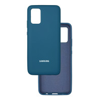 Чохол накладка Silicone Case Samsung A02s / M02s синьо-зелений