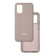 Чехол накладка Silicone Case Samsung A02s / M02s Серый