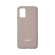 Чехол накладка Silicone Case Samsung A02s / M02s Серый