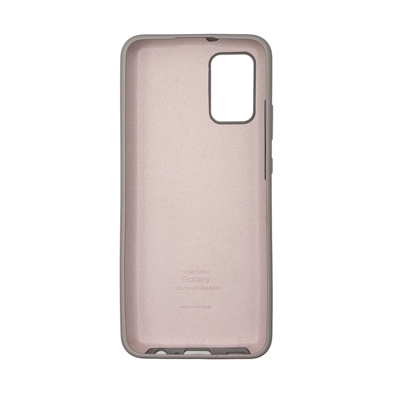 Чехол накладка Silicone Case Samsung A02s / M02s Серый