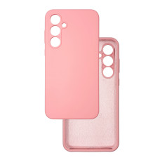 Чехол накладка Silicone Cover Soft Touch ЗК Samsung A55 Розовый