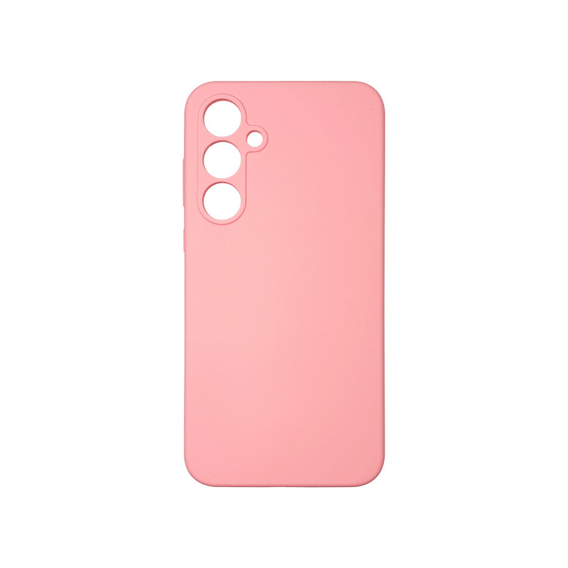 Чехол накладка Silicone Cover Soft Touch ЗК Samsung A55 Розовый