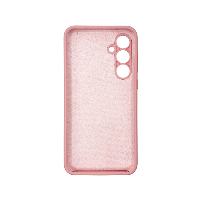 Чехол накладка Silicone Cover Soft Touch ЗК Samsung A55 Розовый