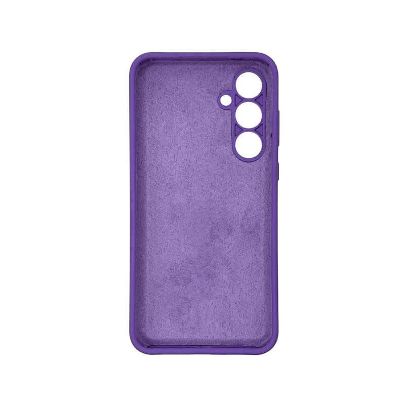 Чехол накладка Silicone Cover Soft Touch ЗК Samsung A55 Ультрафиолетовый