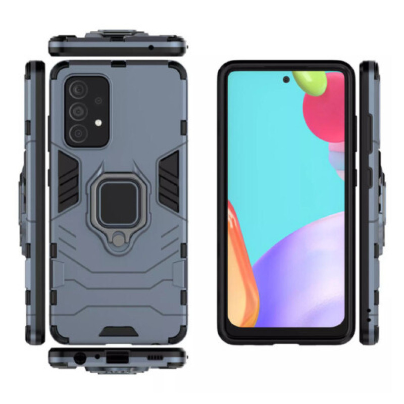 Чехол накладка Transformer Ring Samsung A52 Blue