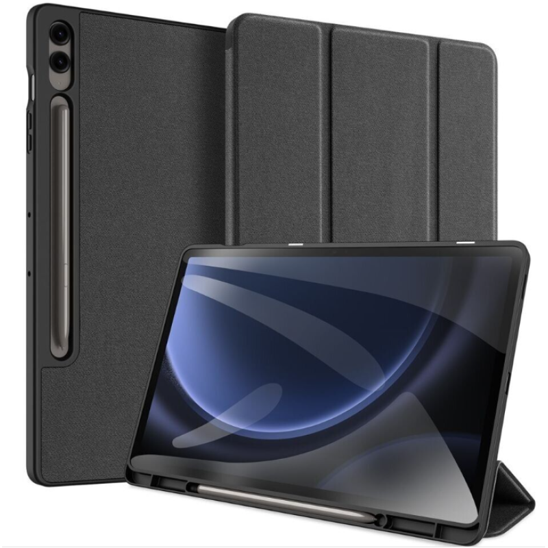 Чехол Dux Ducis Domo для Samsung Tab S10 Plus/S9 Plus/Tab S9 FE Plus with S Pen Holder Auto Sleep Black