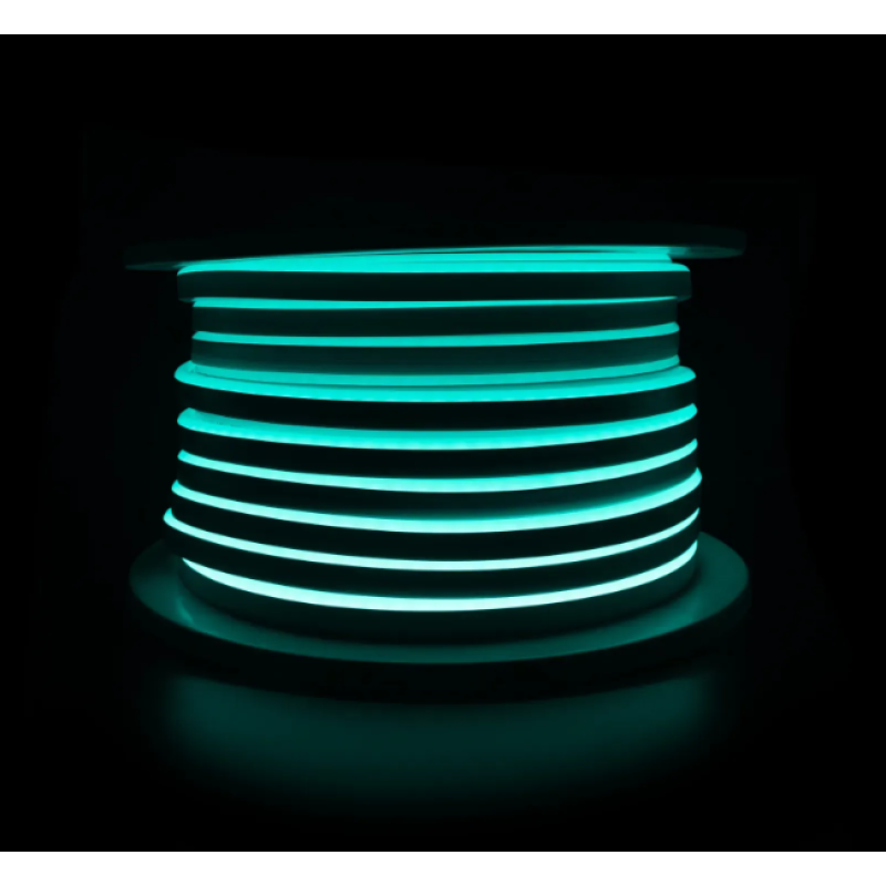 Светодиодная силиконовая лента LED NEON 5m 12V-220V Бірюзова