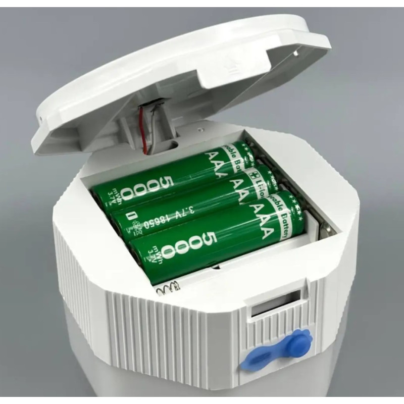 Лампа для кемпінгу New Energy 150W 3600mAh 6800-7300К +3 акумулятори 18650 + Solar 9см