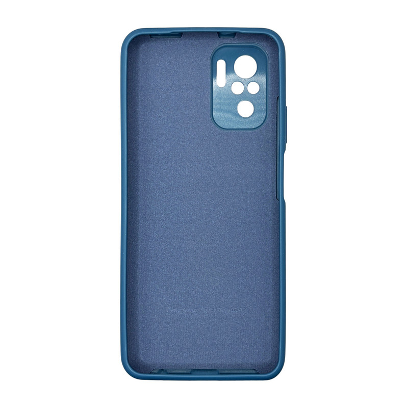 Чехол накладка Silicone Case Xiaomi Redmi Note 10 (4G) / 10S / Poco M5s Сине-зеленый