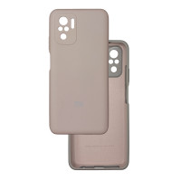 Чехол накладка Silicone Case Xiaomi Redmi Note 10 (4G) / 10S / Poco M5s Бежевый