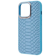 Чехол накладка Kajsa with Magsafe Blue Snake iPhone 13 Pro Max