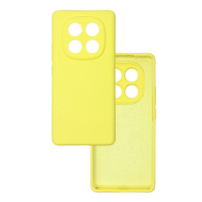 Чехол накладка Silicone Cover Soft Touch ЗК Xiaomi Redmi Note 14 Pro 4G Желтый