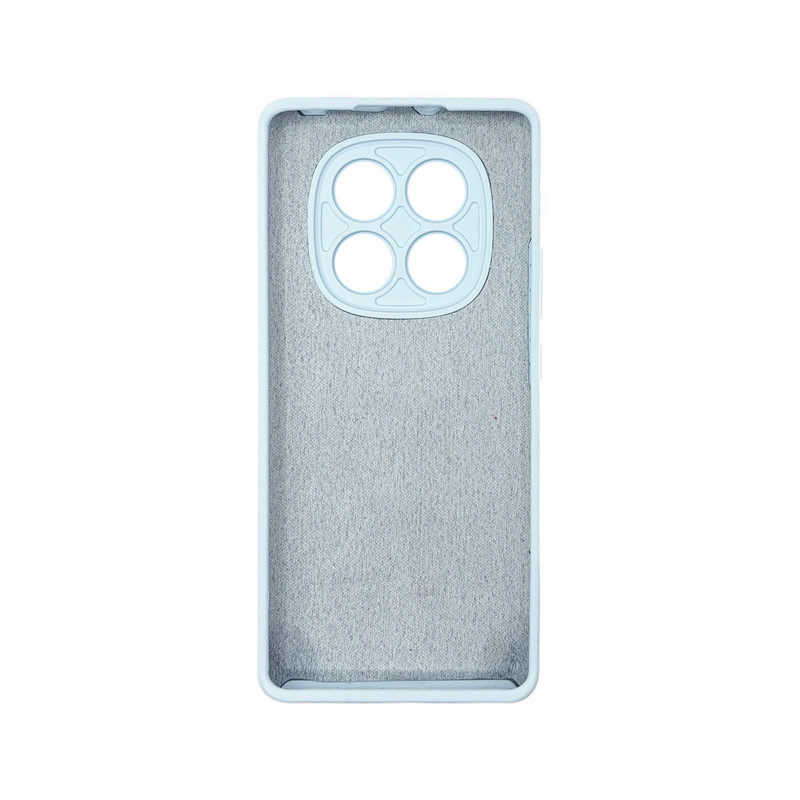 Чехол накладка Silicone Cover Soft Touch ЗК Xiaomi Redmi Note 14 Pro 4G Светло-голубой