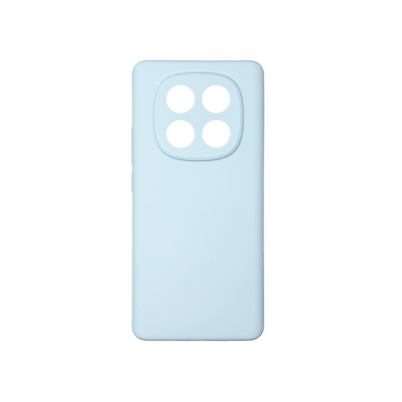 Чехол накладка Silicone Cover Soft Touch ЗК Xiaomi Redmi Note 14 Pro 4G Светло-голубой