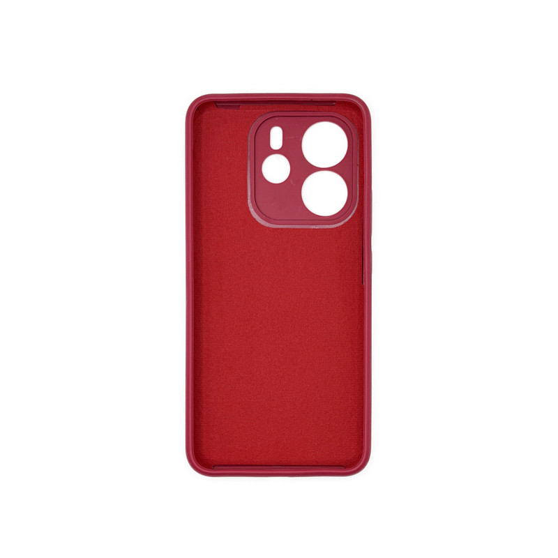 Чехол накладка Silicone Cover Soft Touch ЗК Xiaomi Redmi Note 14 4G Вишня