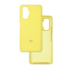 Чехол накладка Silicone Case Xiaomi Redmi Note 10 Pro/Max Желтый