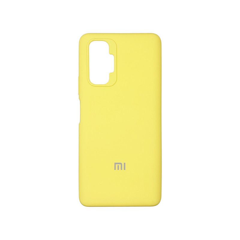 Чехол накладка Silicone Case Xiaomi Redmi Note 10 Pro/Max Желтый