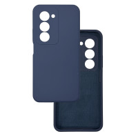 Чехол накладка Silicone Cover Soft Touch ЗК Xiaomi Redmi 15 169.5mm Темно-синий