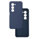 Чехол накладка Silicone Cover Soft Touch ЗК Xiaomi Redmi 15 169.5mm Темно-синий