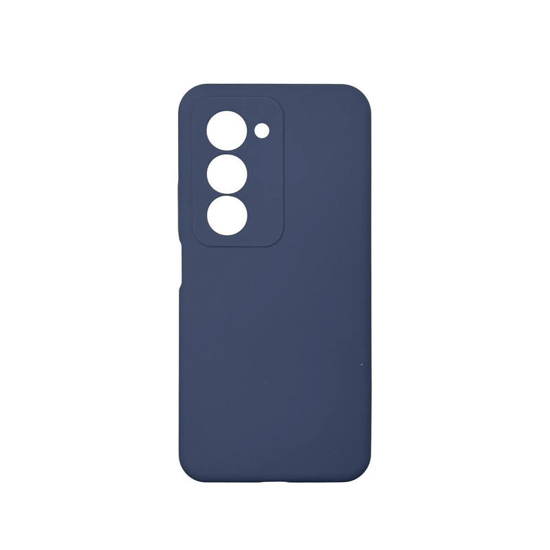Чехол накладка Silicone Cover Soft Touch ЗК Xiaomi Redmi 15 169.5mm Темно-синий