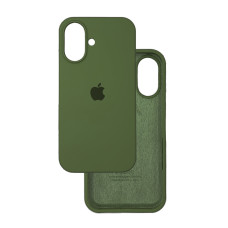 Чехол Silicone Case iPhone 16 Зеленый (Dark Olive)