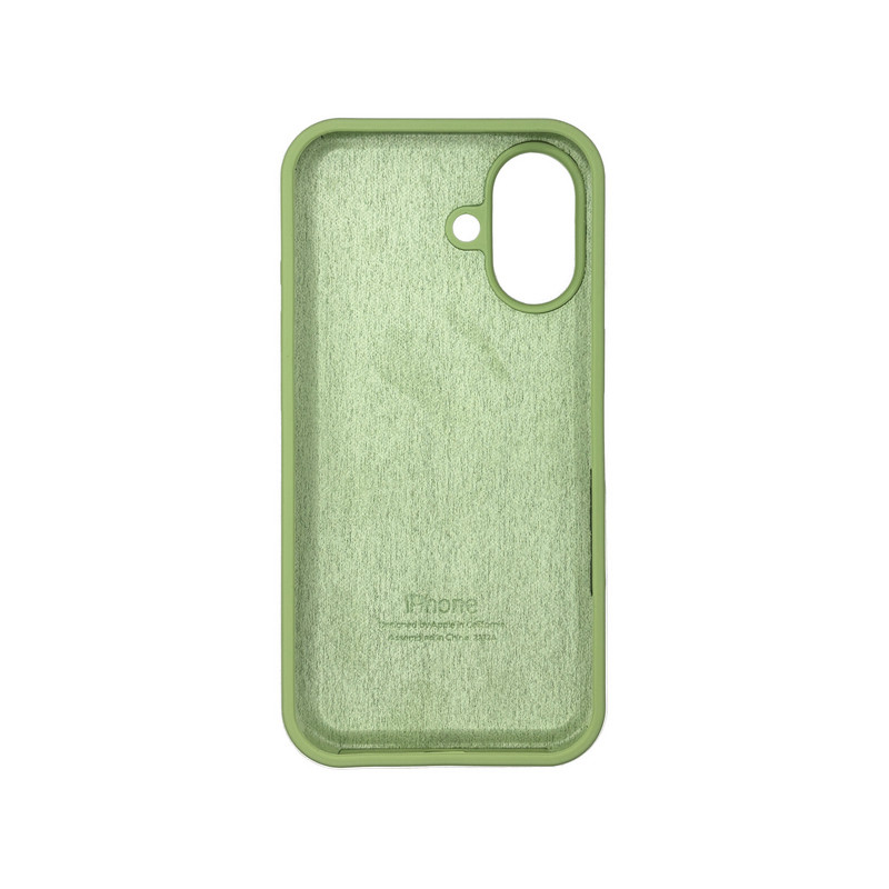 Чехол Silicone Case iPhone 16 Мятный (Mint)