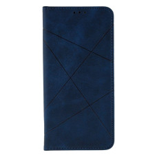 Чехол книжка Business leather Xiaomi Mi 11 Lite Темно-синий