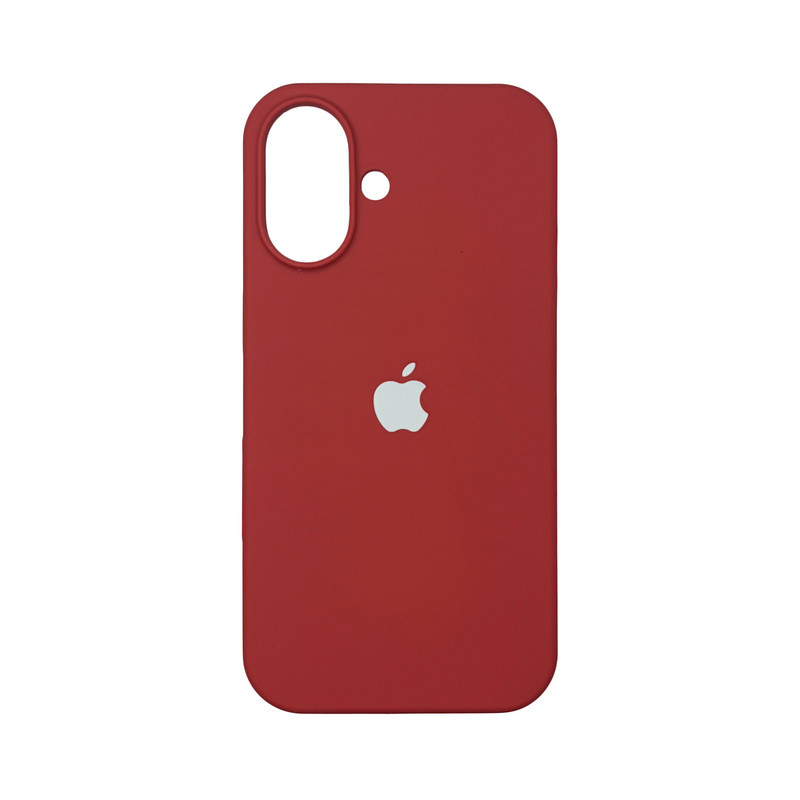 Чехол Silicone Case iPhone 16 Красный (Rose Red)