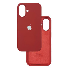 Чехол Silicone Case iPhone 16 Красный (Rose Red)