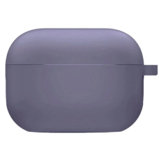 Чехол футляр для наушников AirPods 4 с микрофиброй Серый (Lavander Gray)