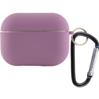 Чехол футляр для наушников AirPods Pro3 с микрофиброй Лиловый (Lilac)