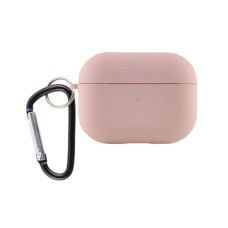 Чехол футляр для наушников AirPods Pro3 с микрофиброй Пудра (Pink Sand)