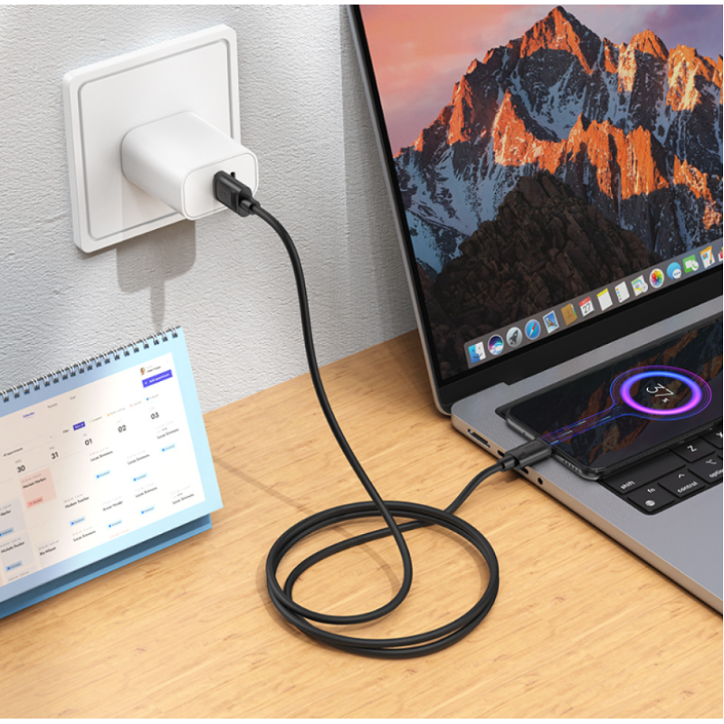 Кабель USB-Micro USB Hoco X122 2.4A 1m Black