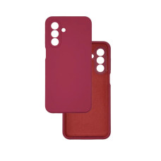 Чехол накладка Silicone Cover Soft Touch ЗК Samsung A16 Вишня