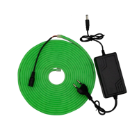 Світлодіодна силіконова стрічка LED NEON 5m 12V-220V Зелена