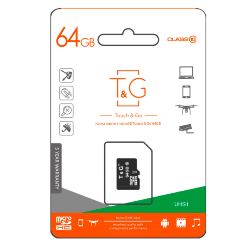 Картка пам'яті Micro SD Team Group 64 Gb Class 10 
