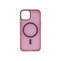Чехол накладка Smoky Case with MagSafe iPhone 13 / 14 Cherry Red