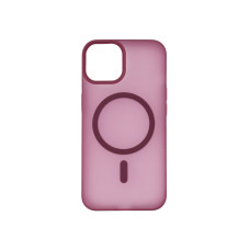 Чехол накладка Smoky Case with MagSafe iPhone 13 / 14 Cherry Red