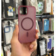 Чехол накладка Smoky Case with MagSafe iPhone 13 / 14 Cherry Red