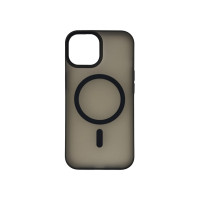 Чехол накладка Smoky Case with MagSafe iPhone 15 Black