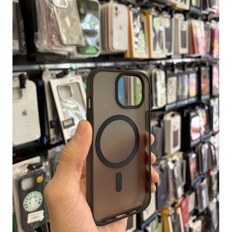Чохол накладка Smoky Case with MagSafe iPhone 14 Pro Max Black