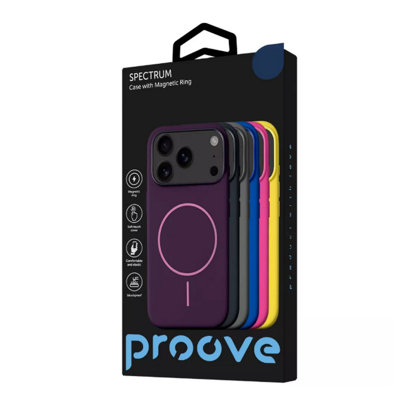 Чехол накладка Proove Spectrum Case with MagSafe iPhone 17 Pro Max Синий (Midnight Blue)